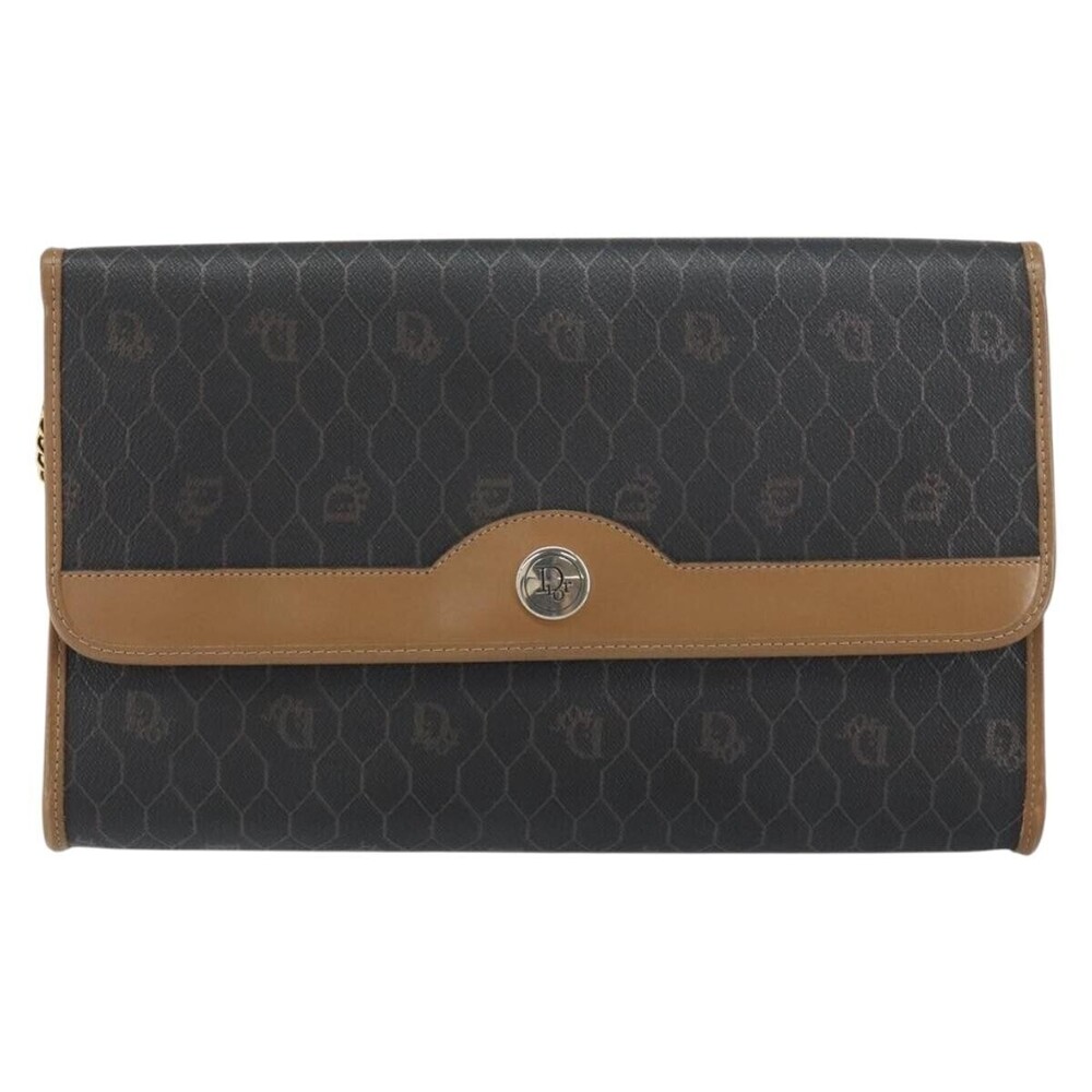Christian Dior Vintage Honeycomb chain Canvas